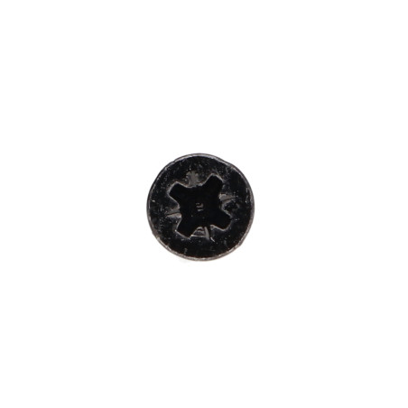 1 x Puuruuvi uppokantainen Pozi PZ9 3X16 Kokonaan kierteytetty Musta sinkitty teräs mikroruuvi