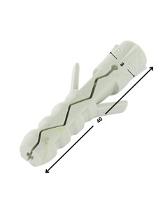 Kiinnitystulppa Nailon 8x40 Ilman Laippa 2