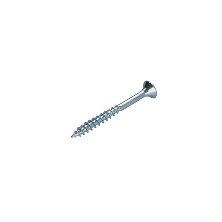 1 x Puuruuvi uppokantainen Pozi PZ10 4X35 Osittain kierteytetty Sinkitty teräs