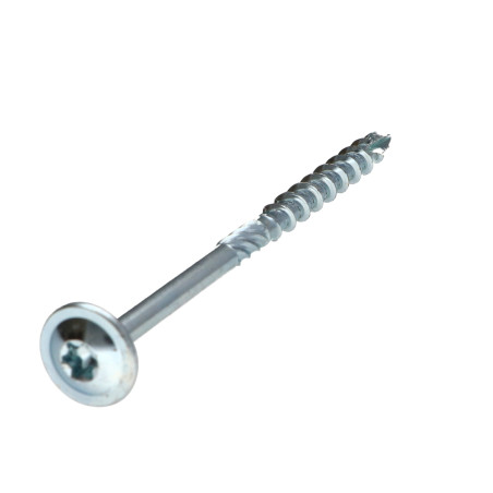 1 x "Puu- ja lastulevyruuvi Levypää TORX T30 "Halkeamista estävä kärki 6X110 Osittain kierteytetty Sinkitty teräs