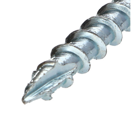 1 x "Puu- ja lastulevyruuvi Levypää TORX T30 "Halkeamista estävä kärki 6X110 Osittain kierteytetty Sinkitty teräs