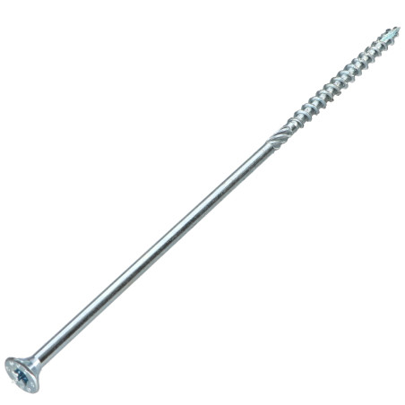 1 x Kehysruuvi TEKOR uppokantainen Uritettu TORX T30 6X280 Kierteytetty kohteessa 100 "Halkeamista estävä kärki