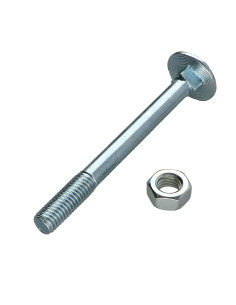 Pyöreä neliöpää laipalla M8X80 Kierteytetty kohteessa 22... 2