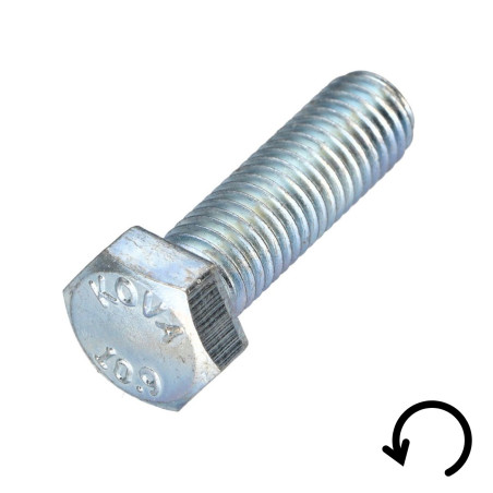 1 x Metalliruuvit Kuusiopää TH Kierre Vasen M10X40 Luokka 10.9 geomet-teräs