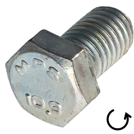1 x Metalliruuvit Kuusiopää TH Kierre Vasen M10X20 Luokka 10.9 geomet-teräs