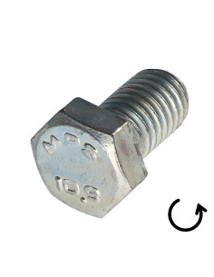 Metalliruuvit Kuusiopää TH Kierre Vasen M4X10 Luokka 10.9... 2