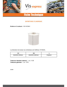 Väliholkki Lieriömäinen 8,7 x 16 x 10 Musta polyetyleeni 2