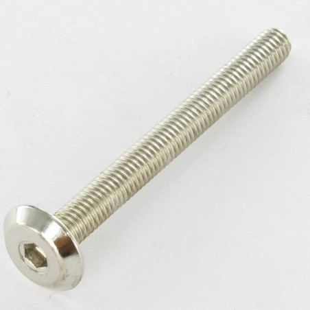 1 x Metalliruuvit litteällä päällä Avain 4 HC4 M6X60 Nikkelöity teräs