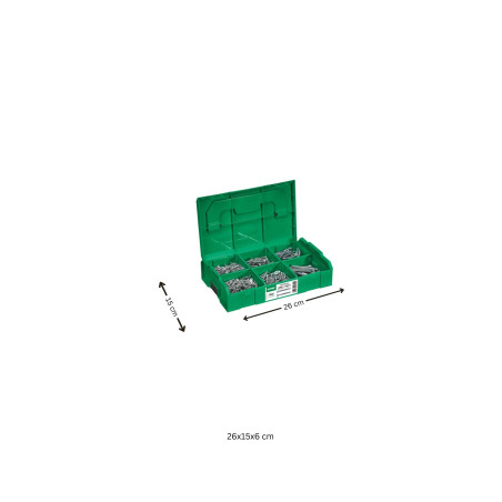 1 x Valikoima: 703 Spax uppokantainen T-STAR+ WIROX