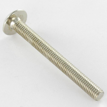 1 x Metalliruuvit litteällä päällä Avain 4 HC4 M6X60 Nikkelöity teräs