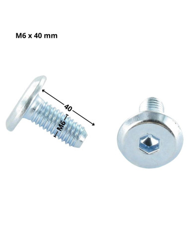 1 x Metalliruuvit litteällä päällä Avain 4 HC4...
