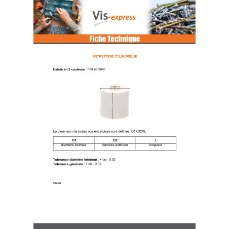 1 x Väliholkki Lieriömäinen 6,4 x 16 x 16 Musta polyetyleeni