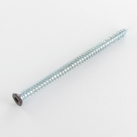 1 x Ruuvi Betoni uppokantainen PUNAINEN 7,5x120 TORX T30 Sinkitty teräs RAL 8017 suklaanruskea