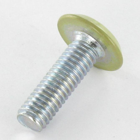 1 x Metalliruuvit litteällä päällä Avain 4 HC4 M6X20 Sinkitty teräs Pää RAL1020