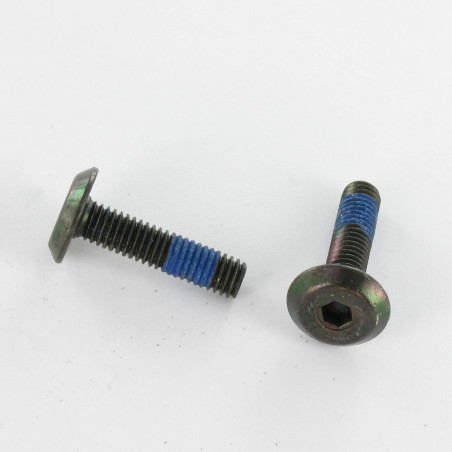 1 x Metalliruuvit litteällä päällä Avain 4 HC4 M6X70 Lukitus kierre Tuflok Musta sinkitty teräs