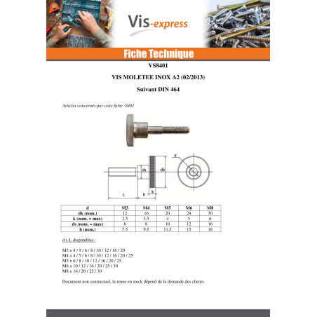 1 x Metalliruuvit Pyälletty M6X20 Ruostumaton teräs A1