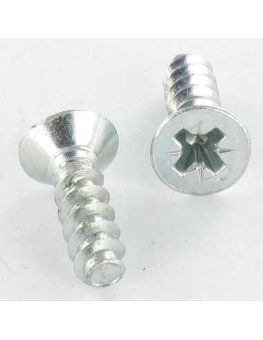 1 x "PVC-ruuvi uppokantainen Pozi PZ10 5X16...