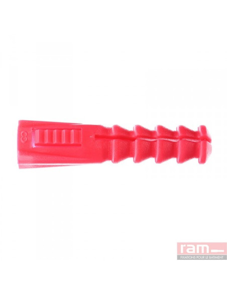 1 x Kiinnitystulppa POLYETEENI RAM-muistia R 8X39 Laipaton