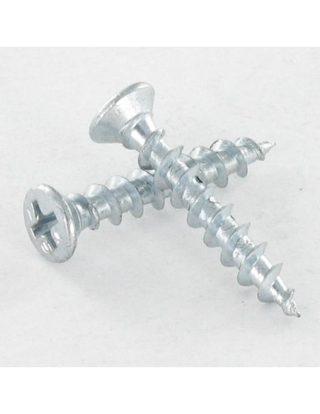 1 x Ruuvi RAUTATAVARAT/PVC uppokantainen Phillips 4.2x45 Sinkitty teräs RAL 9016 signaalivalkoinen