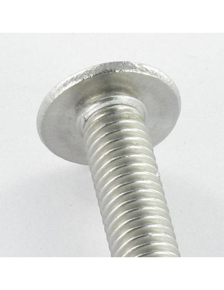 1 x Metalliruuvit BHC (Bombée Hexagonal creux / kupukantainen kuusiopää) Laippakanta M4X8 5 HC2 Ruostumaton teräs A2