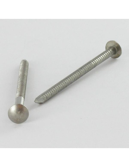 1 x Kärki Ruostumaton teräs A2 Pyöreä pää RENGASTATTU 2,7x50