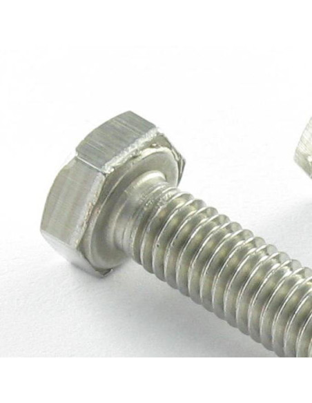 1 x Metalliruuvit Kuusiopää TH M6X120 Ruostumaton teräs A4