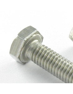 Metalliruuvit Ruostumaton teräs A2 Kuusiopää TH M6X14 2