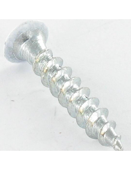 1 x PVC-ruuvi uppokantainen Phillips 4,2 x 25 Sinkitty teräs Valkoinen lakkaus RAL 9010 puhtaanvalkoinen