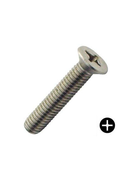 1 x Itsekierteittävä ruuvi Kierre Metallit uppokantainen Phillips Sinkitty teräs 1.4X6 mikroruuvi