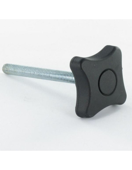 1 x Pää Kiristys 4 TOIMIPAIKAT M6X45 svart nylon