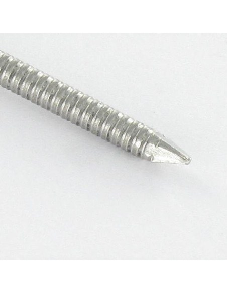 1 x Kärki Ruostumaton teräs A2 Pyöreä pää RENGASTATTU 2,3x40