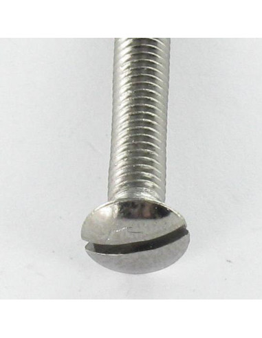 1 x Metalliruuvit Messinkikromi Kupumainen...