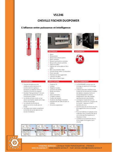 1 x Kiinnitystulppa Nailon DUOPOWER Fischer...