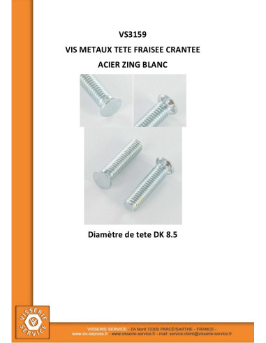 1 x Metalliruuvit uppokantainen Uritettu M6X15...