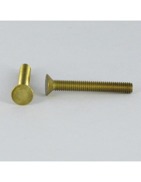 1 x Metalliruuvit Messinki uppokantainen Ei halkaistu M4X35