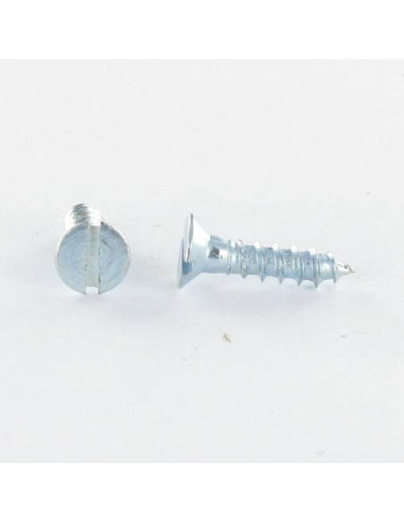 1 x Puuruuvi uppokantainen Halkaistu 3X10 Sinkitty teräs mikroruuvi