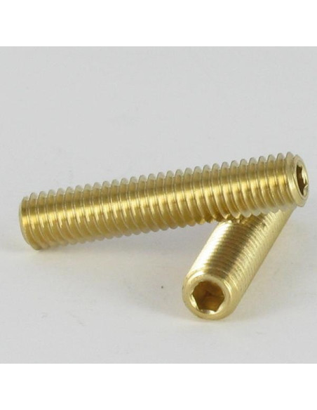 1 x Metalliruuvit Messinki Päätön kuusiokoloruuvi (sthc / sans tête six pans creux) 5 HC2 M5X6 Litteä pää