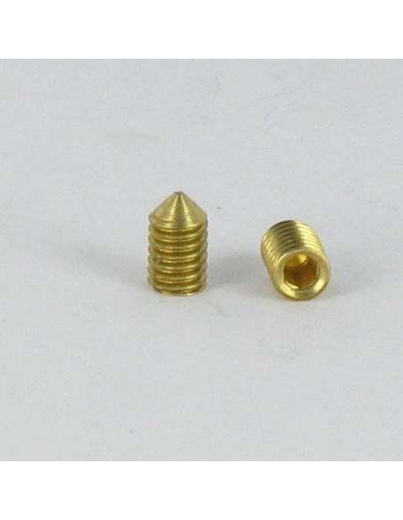 1 x Metalliruuvit Messinki Päätön kuusiokoloruuvi (sthc / sans tête six pans creux) Avain 2 HC2 M4X9 Terämäinen