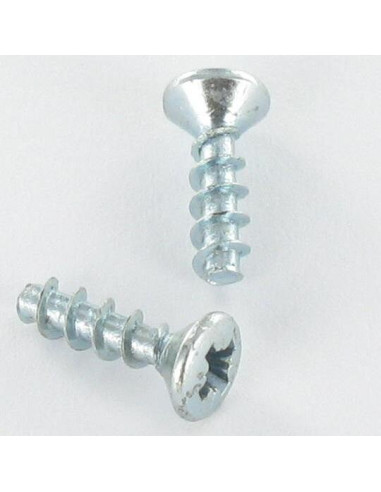 1 x PVC-ruuvi Kupumainen uppokanta Pozi 3X10...