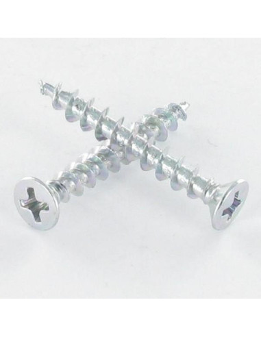 1 x PVC-ruuvi Kupumainen uppokanta Phillips...
