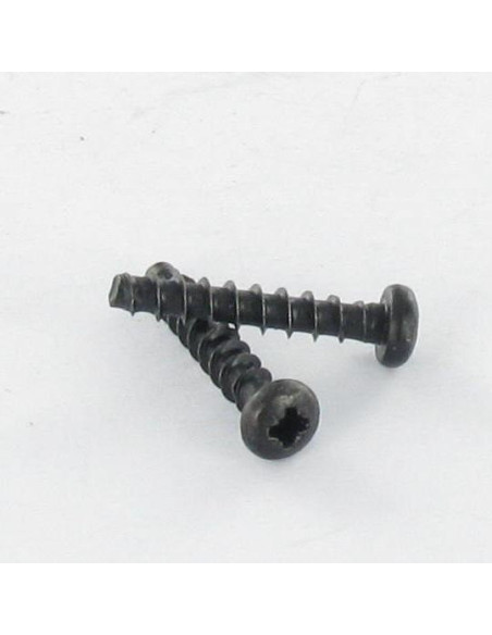 1 x PVC-ruuvi KOLMINKERTAINEN Kupumainen lieriöpää Pozi 3X16 FILEE45 Musta sinkitty teräs mikroruuvi