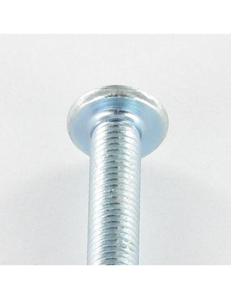 1 x Metalliruuvit Pää Kupumainen Suuri Pozi PZ10 / Halkaistu M5X45 Sinkitty teräs