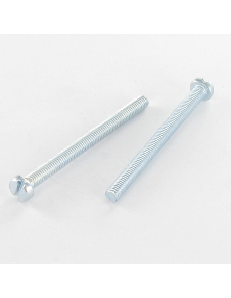 1 x Metalliruuvit Lieriöpää Halkaistu M5X25 Sinkitty teräs