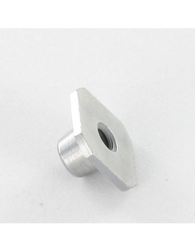 1 x PLAQUE Serrage 10X10 M3 Acier zingué blanc...