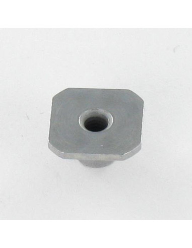 1 x PLAQUE Serrage 10X10 M3 Acier zingué blanc...
