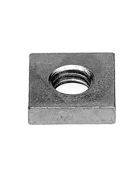 Écrou Carrés M6 10X10X4 Acier zingué blanc