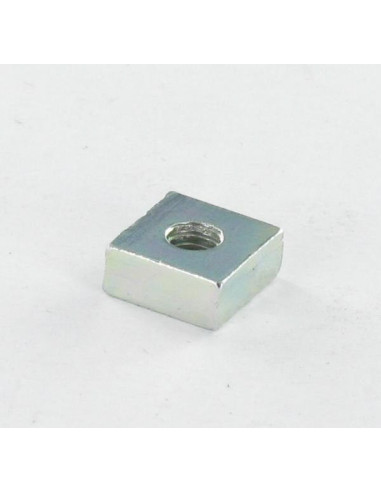 Écrou Carrés M6 10X10X4 Acier zingué blanc