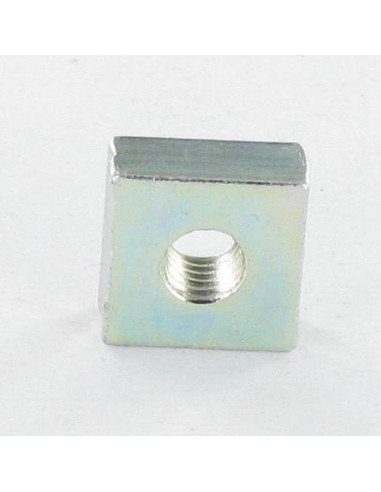 Écrou Carrés M6 10X10X4 Acier zingué blanc