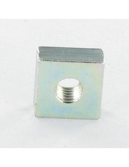 Écrou Carrés M6 10X10X4 Acier zingué blanc