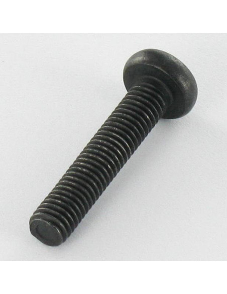 1 x Metalliruuvit leveä kupukantainen Ruostumaton teräs A2 M5X25 Musta TORX T20